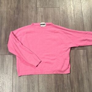 Apparis Vibrant Pink Crew Neck Sweater